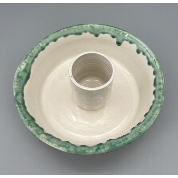 Handmade Studio Art Pottery Tipsy Upright Chicken Cooker Beer Can Chicken EUC - Picture 3 of 6